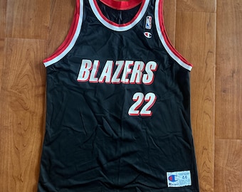 Vintage Portland Trail Blazers Jersey #22 Clyde Drexler Champion