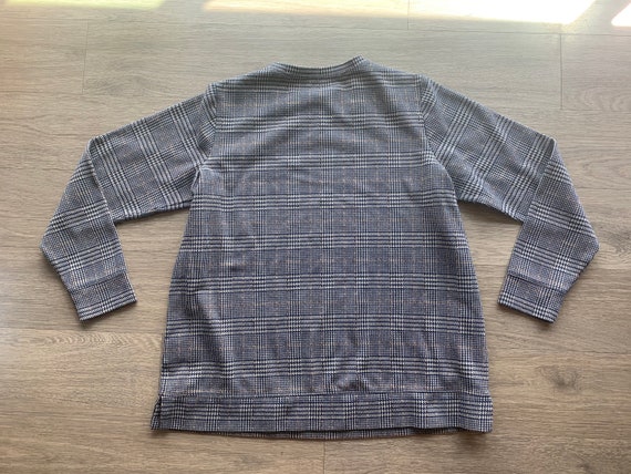 Vintage Lands End XL Plaid Crewneck Sweatshirt - image 6