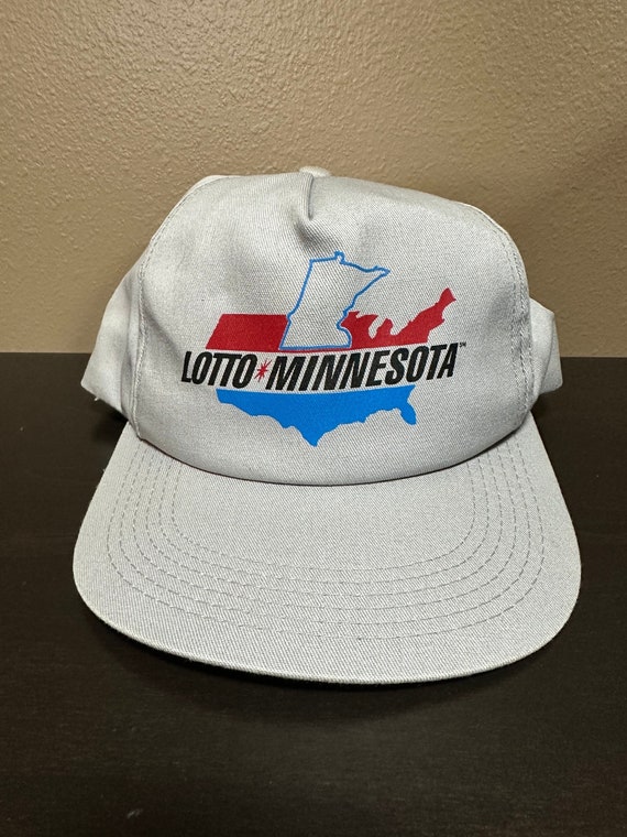Vintage Minnesota Lotto Gray State Snapback Hat - image 1