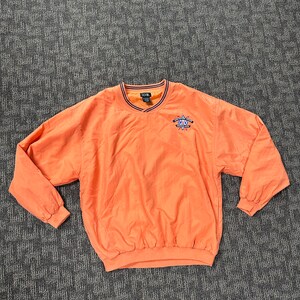 Vintage Crosslake Minnesota Orange Pullover Jacke Gr. XL