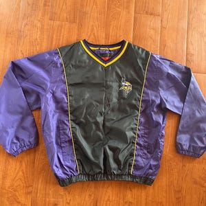 vintage Minnesota Vikings violet pull taille très grande veste NFL équipe