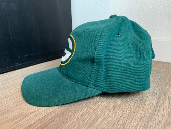 Vintage Green Bay Packers Green Strapback Hat - image 3