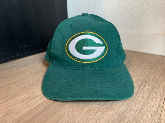 Vintage Green Bay Packers Green Strapback Hat - image 1