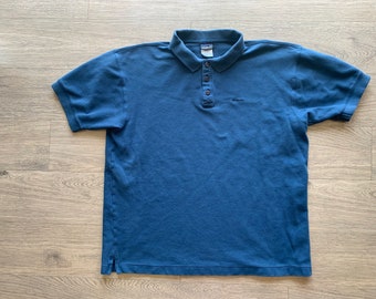 Vintage Patagonia Dark Blue Polo Shirt Size Large