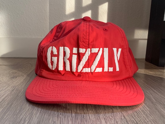 Grizzly Starter Brand Red Snapback Prototype Hat P