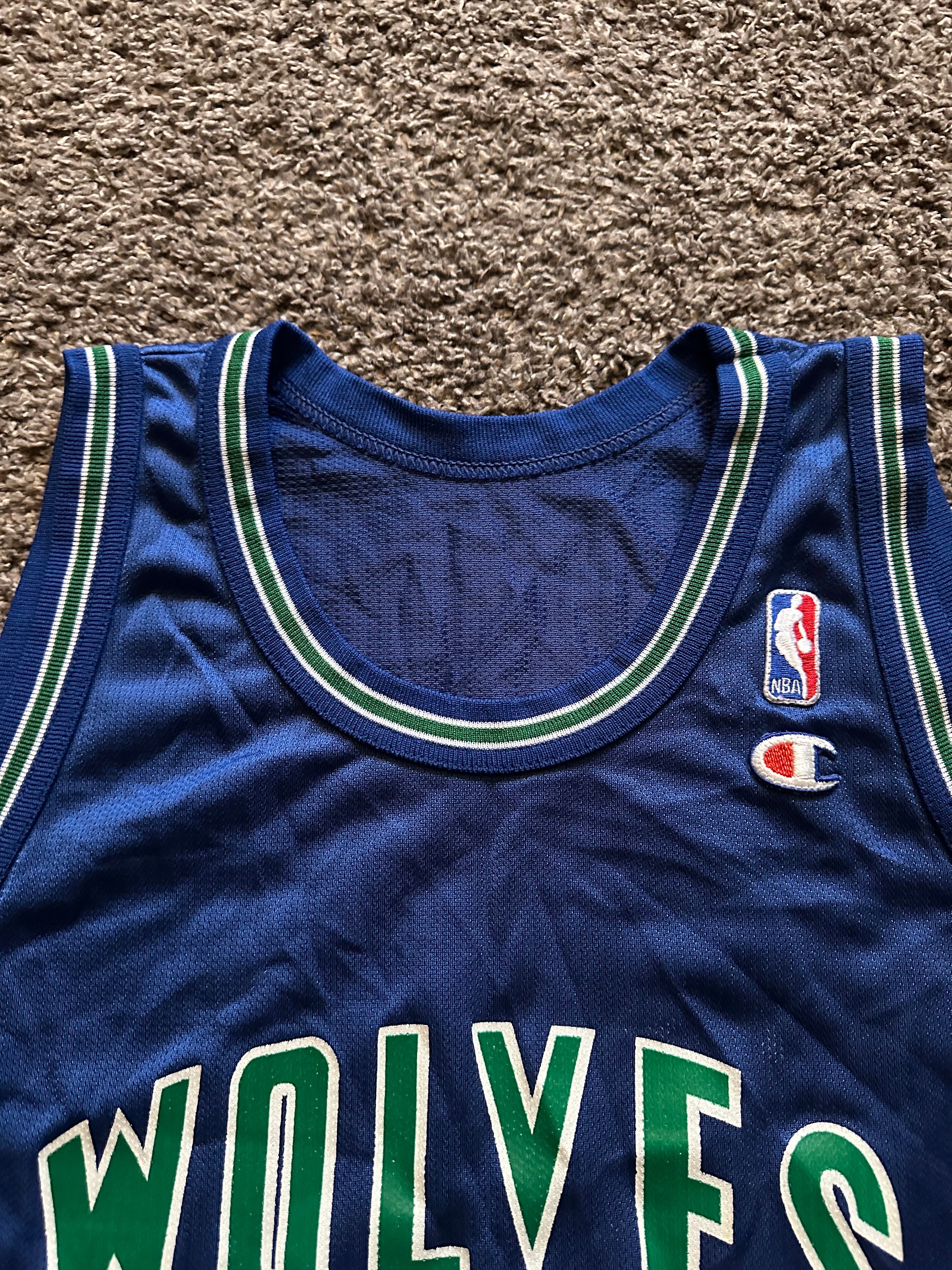 Vintage Minnesota Timberwolves Kevin Garnett Size Extra Large 48
