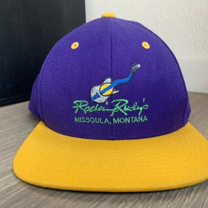 Vintage Rockin Rudy&#39;s Missoula Montana Record Store Purple Snapback