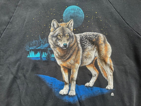 Vintage wolf sweatshirt hot sale