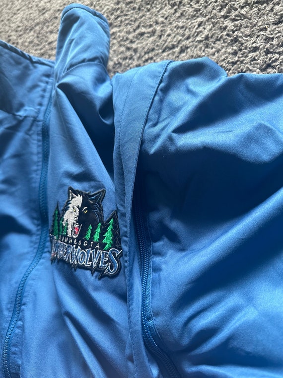 Vintage Blue Reversible Minnesota Timberwolves In… - image 3