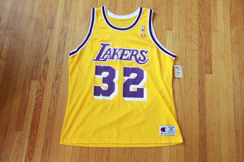 magic johnson champion jersey