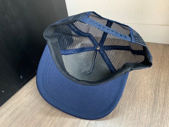Vintage Co-Pilot RV Blue Trucker Mesh Snapback Hat - Gem