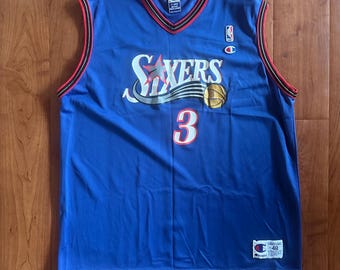 Vintage 90's NBA Philadelphia 76ers Allen Iverson Authentic