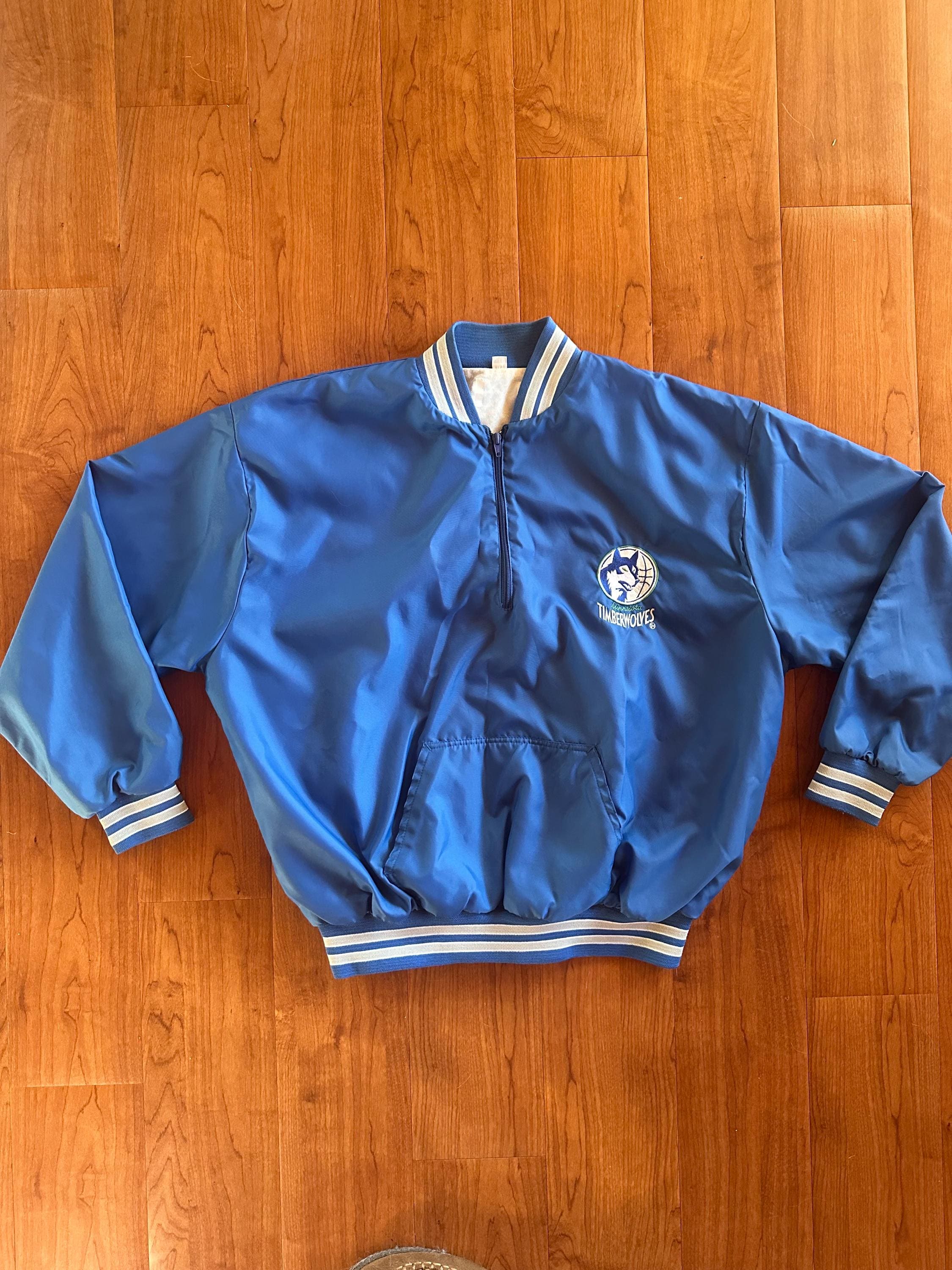 Vintage Minnesota Timberwolves Old Shep XXL Pullover Zip
