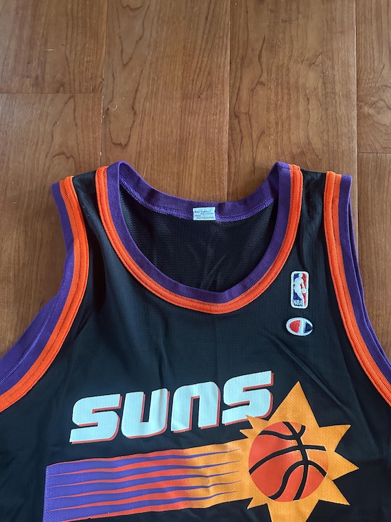 Vintage Jason Kidd Phoenix Suns Black Size 48 XL Champion Jersey