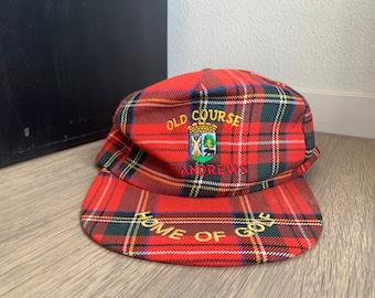 Vintage St.Andrews Home of Golf Snapback rot kariert