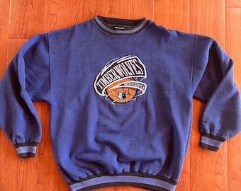 Vintage Minnesota Timberwolves Rare Textured Crewneck Sweatshirt L