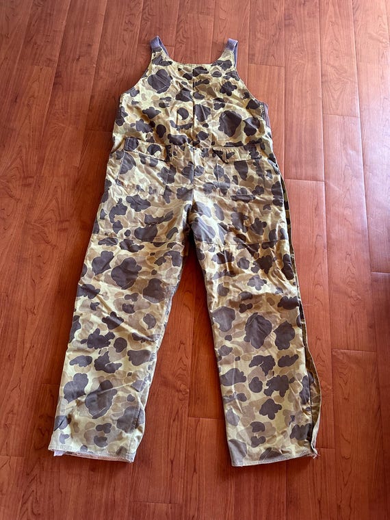 Vintage LL Bean Freeport Maine USA Camouflage Coveralls XL - Main Image