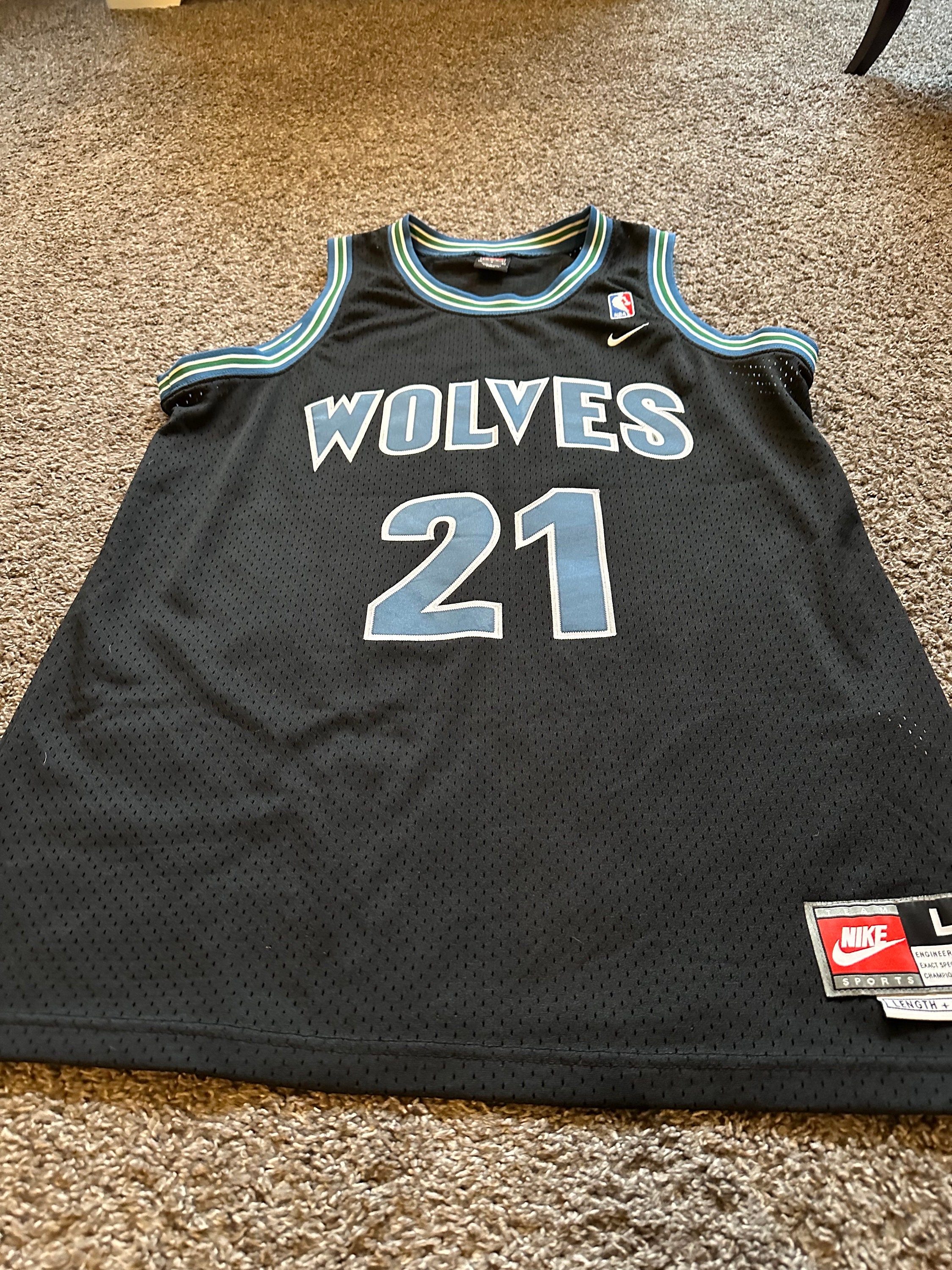 Vintage Minnesota Timberwolves Kevin Garnett Size Large