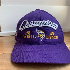 Vintage 1998 NFC Division Champions Purple Snapback Hat