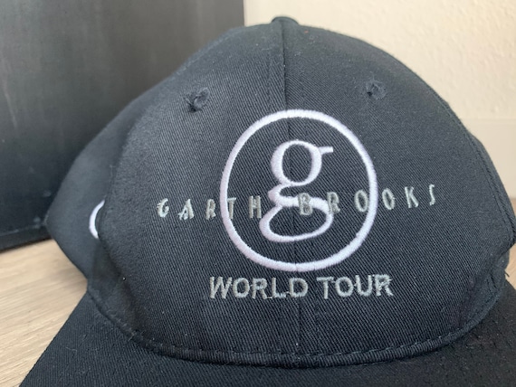 Vintage Garth Brooks World Tour Black Snapback Hat Etsy