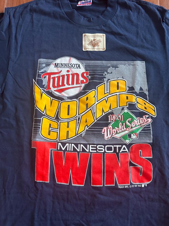 Vintage 1991 World Series Champs T Shirt Twins L With Tags - Etsy