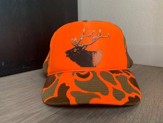Vintage Elk Blaze Orange Camouflage 