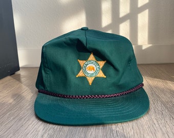 Vintage California State Sheriff’s Association Green Strapback
