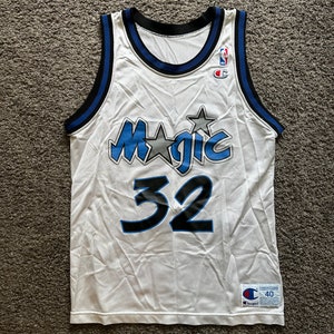 Vintage Shaquille O&#39;Neal Orlando Magic White Champion Brand Size 40 Jersey
