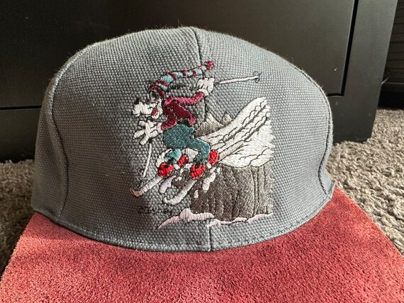 Vintage Goofy Skiing Disney Strapback Hat - image 2