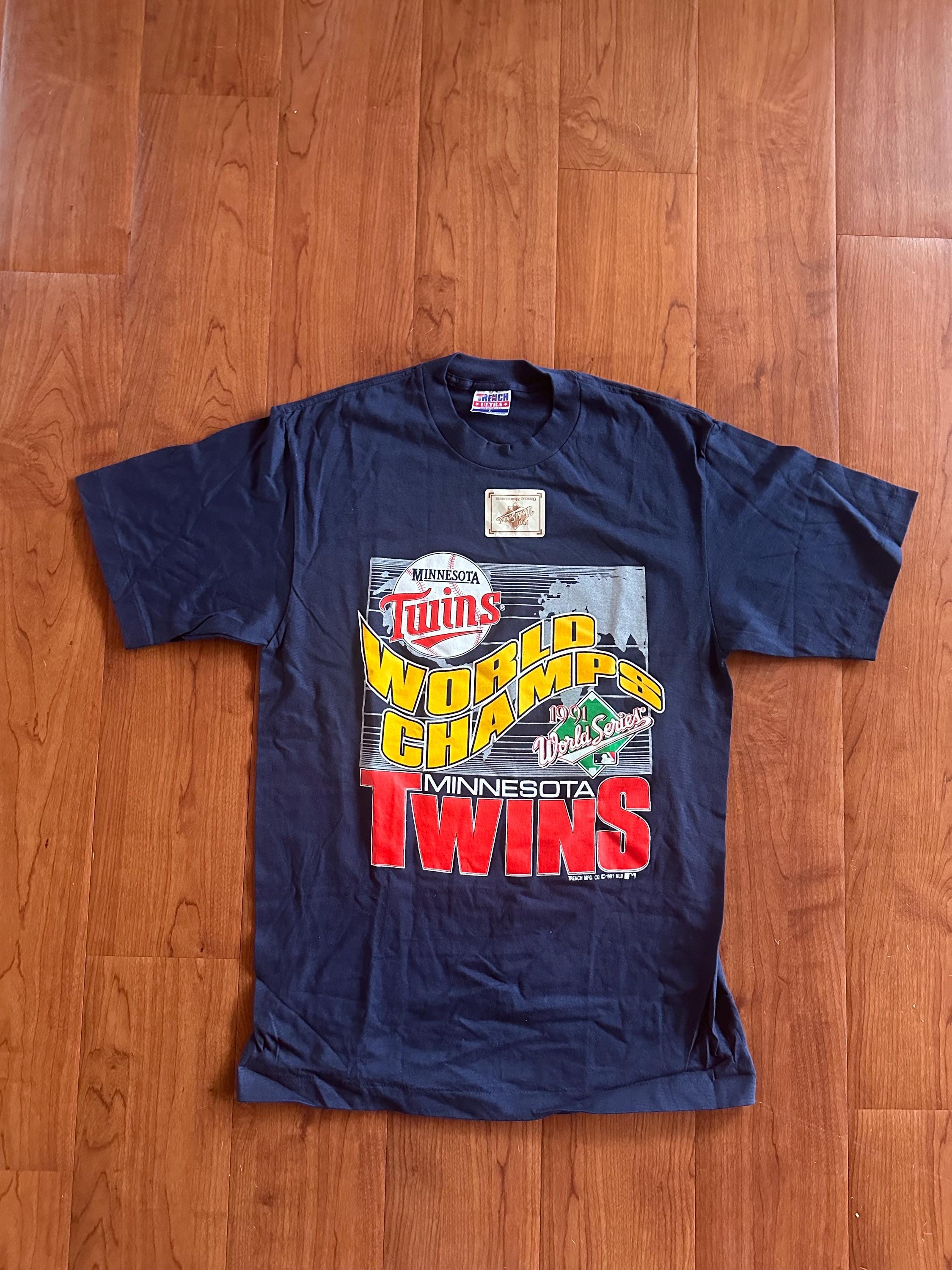 Vintage 1991 World Series Champs T Shirt Twins L With Tags - Etsy
