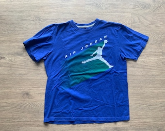 Koszulka Vintage Air Jordan Blue Logo Rozmiar L