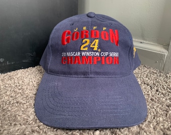 Vintage Jeff Gordon 2001 Nascar Winston Cup Series Campeón Strapback Sombrero