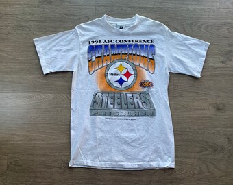 Vintage Pittsburgh Steelers 1994 AFC Conference Champions T Shirt Size Large Deadstock