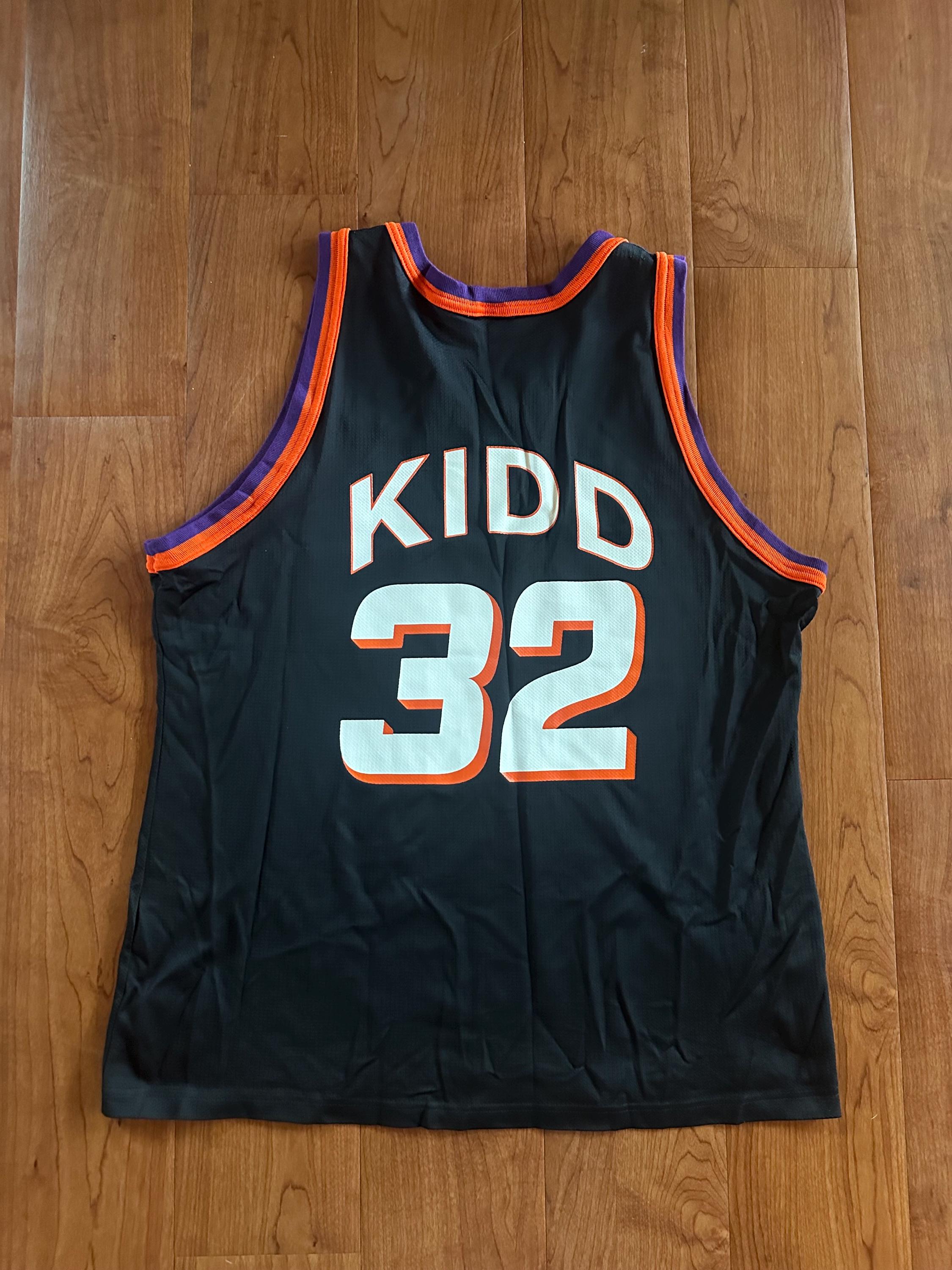 Vintage Jason Kidd Phoenix Suns Black Size 48 XL Champion Jersey