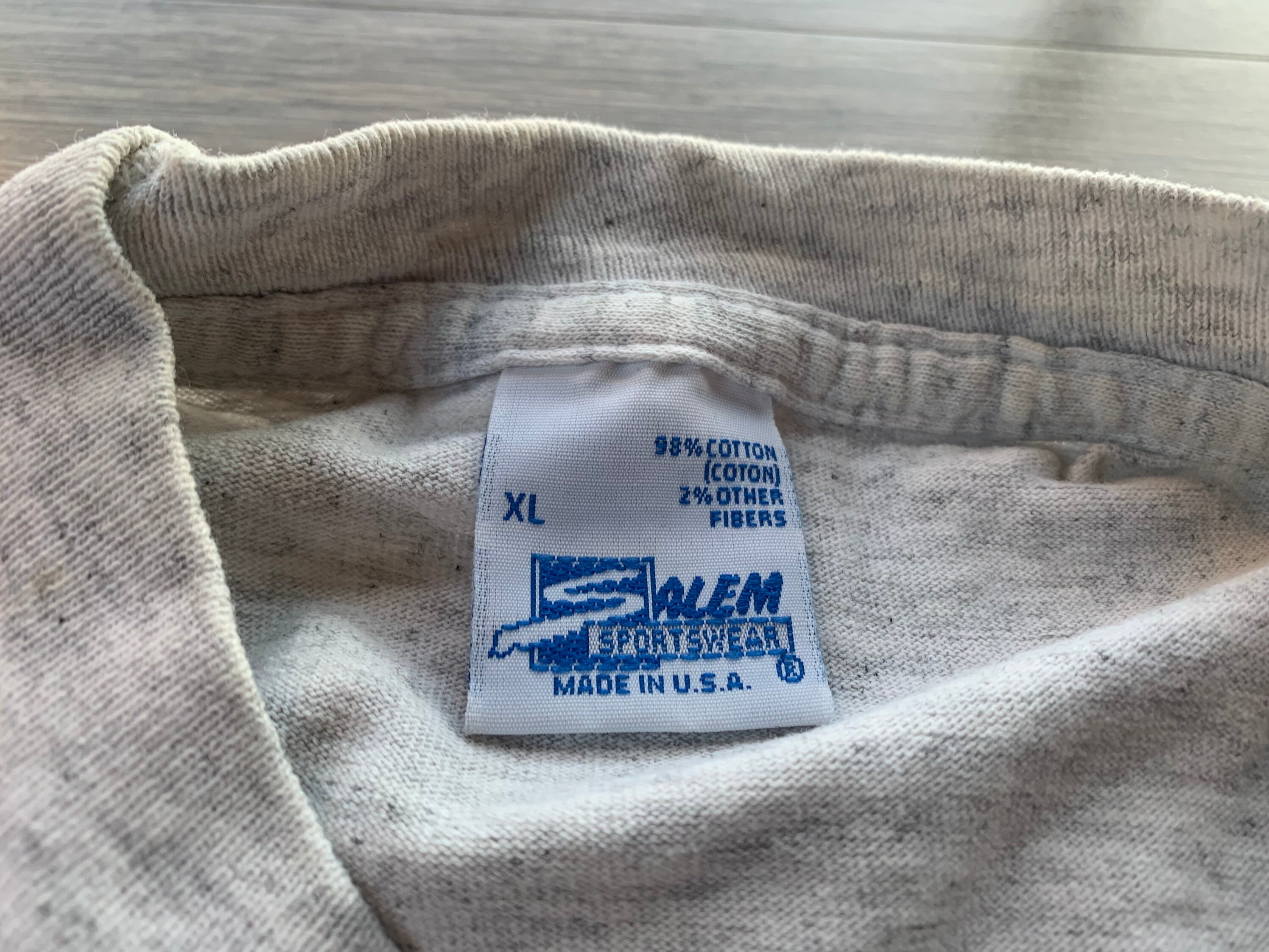 Vintage 1995 NBA Stay in School Grey Sweatshirt Size XL Salem
