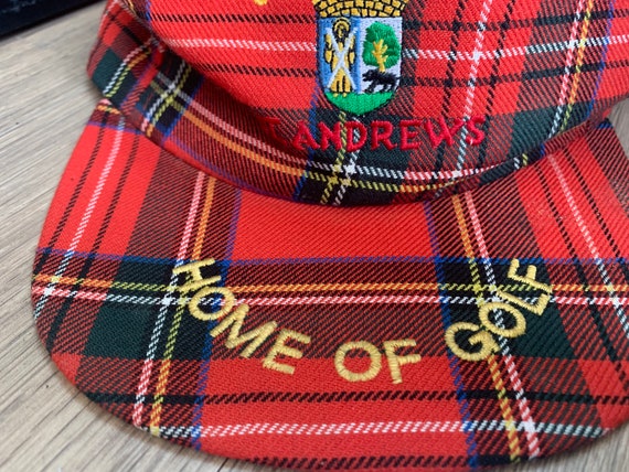 Vintage St. Andrews Red Plaid Home of Golf Rare S… - image 3