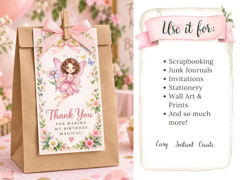 Watercolor Fairy Garden Clip Art Bundle, Enchanted Forest Pngs ...