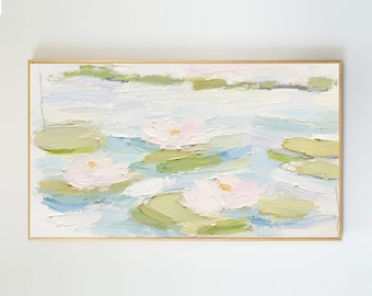 Samsung Frame TV Abstract Landscape Grandmillennial Art: Modern Southern Hand Painted - Afternoons with Alice