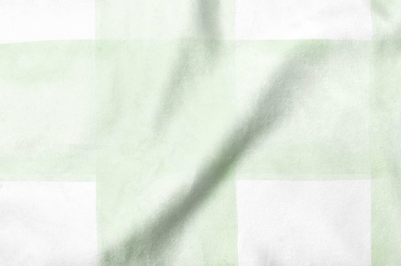 Newborn Baby Toddler Plaid Free Shipping Gender Neutral Bib in Green Gingham Baby Shower Gift Burp Cloth Drool Spit-Up