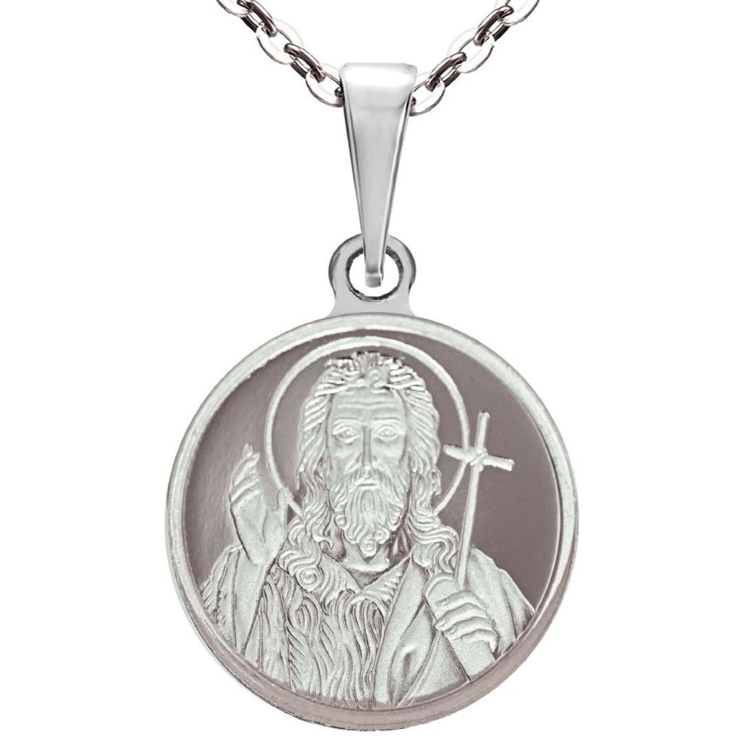 Saint John the Baptist Fine Silver Medal Pendant Necklace 0.05 Oz 16 Mm ...
