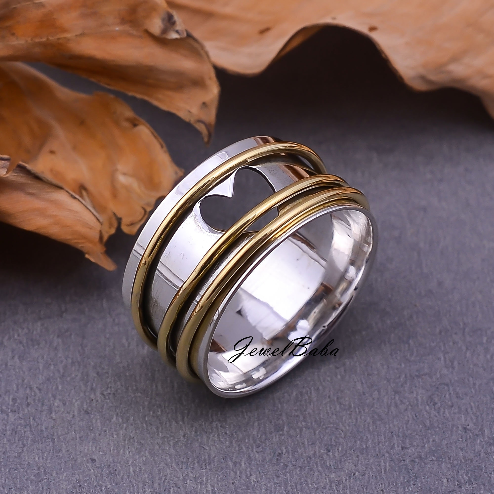 Women Ring Spinner Ring Worry Ring Handmade Ring Anxiety Etsy