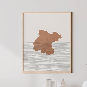 Guanajuato Art Print - Guanajuato, Mexico - Wall Art and Decor, Travel Poster - Estado de Guanajuato Gift
