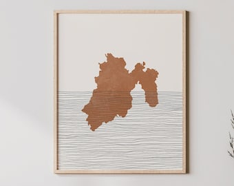 Mexico (Edmomex) Art Print - State of México, Mexico - Wall Art and Decor, Travel Poster - Estado de Mexico (Edmomex) Gift