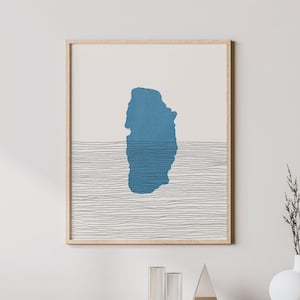 Lake Ohrid Art - Lake Ohrid, Macedonia, Boho Lake Travel Poster - Minimalist Print, Ohrid Lake Map Artwork