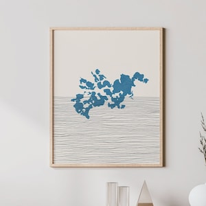 Lake Minnetonka Map - Lake Minnetonka Art Print, Lake Cottage Wall Art and Decor, Lakehouse Gift Idea, Minimalist Minnetonka Poster
