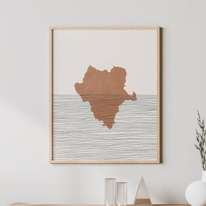 Durango Art Print - Durango, México - Arte y decoración de pared, Cartel de viaje - Regalo Estado de Durango