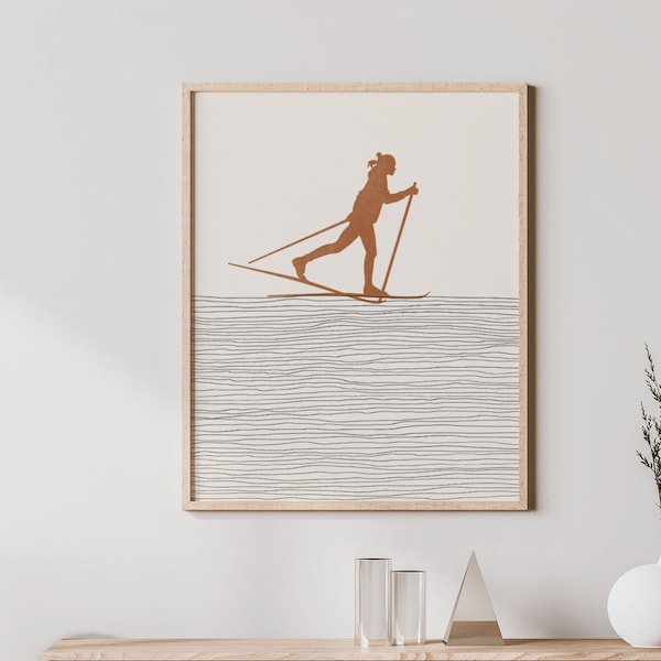 Cross Country Skier Etsy