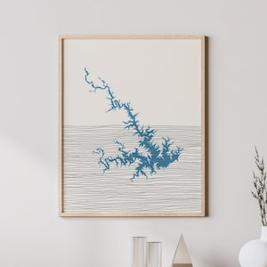 Smith Mountain Lake Art - Boho Smith Mountain Lake Print, Smith Mountain Lake Virginia Picture - Lakehouse Wall Art / Decor, Gift Idea