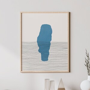 Bear Lake Art - Boho Bear Lake Print, Bear Lake Idaho - Lakehouse Decor / Wall Art, Bear Lake Map