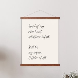 Be Thou My Vision - Hymn Wall Art, &quot;Heart of my own heart, whatever befall. Still be my vision, O Ruler of all.&quot; - Christian Art, Wall Decor